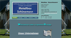 Desktop Screenshot of metallbau-schuenemann.de